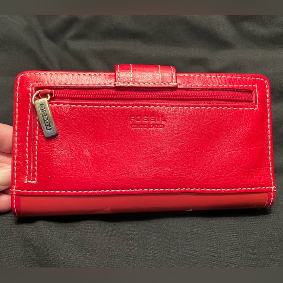 Fossil Heart Wallet and Checkbook Cover - Picture 2 of 4